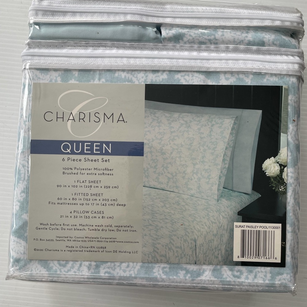 NWT Charisma Queen Sheet Set - Picture 2 of 2